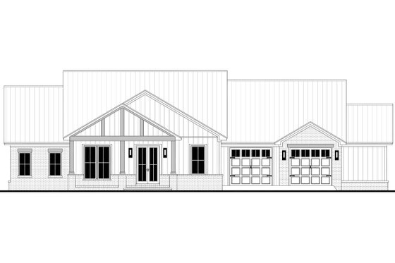 Exterior - Front Elevation 4 for Farmhouse House Plan #430-368 - 3 bed, 2.5 bath