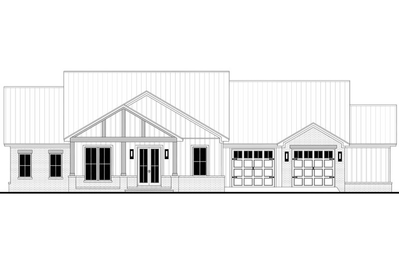 House Blueprint - Exterior - Front Elevation 4 for Farmhouse House Plan #430-368 - 3 bed, 2.5 bath