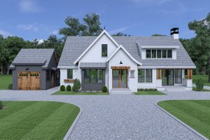 Cottage Exterior - Front Elevation Plan #1070-61