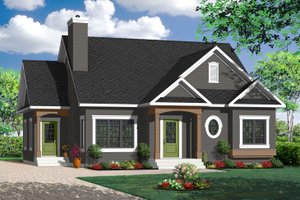 Country Exterior - Front Elevation Plan #23-2201