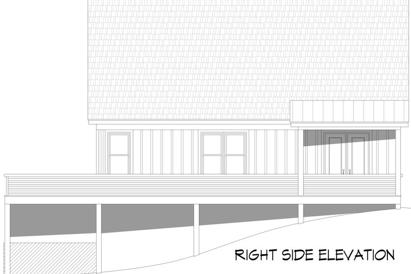 Architectural House Design - Exterior - Other Elevation 1 for Country House Plan #932-1058 - 3 bed, 2.5 bath