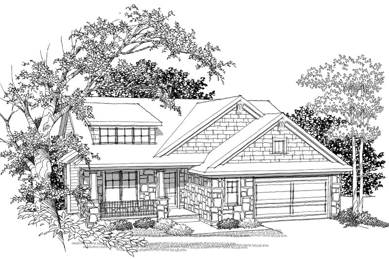 Home Plan - Photo for Ranch House Plan #70-1034 - 2 bed, 2 bath