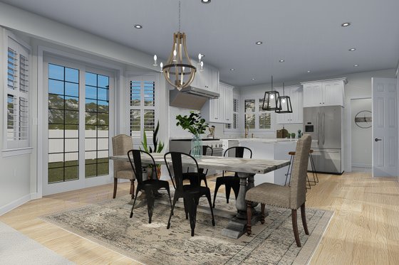 Interior - Dining Room 1 for Craftsman House Plan #1060-65 - 3 bed, 2.5 bath