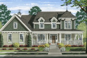 Country Exterior - Front Elevation Plan #46-506