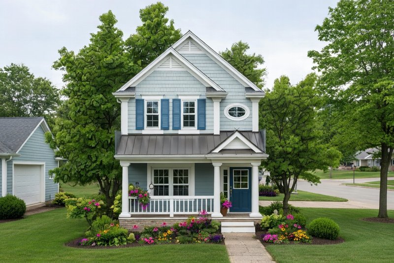 Home Plan - Exterior - Front Elevation 2 for Farmhouse House Plan #20-2622 - 3 bed, 2.5 bath