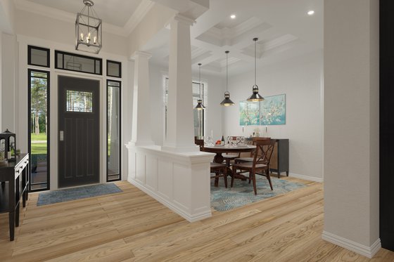 Interior - Dining Room for Farmhouse House Plan #930-540 - 3 bed, 4 bath