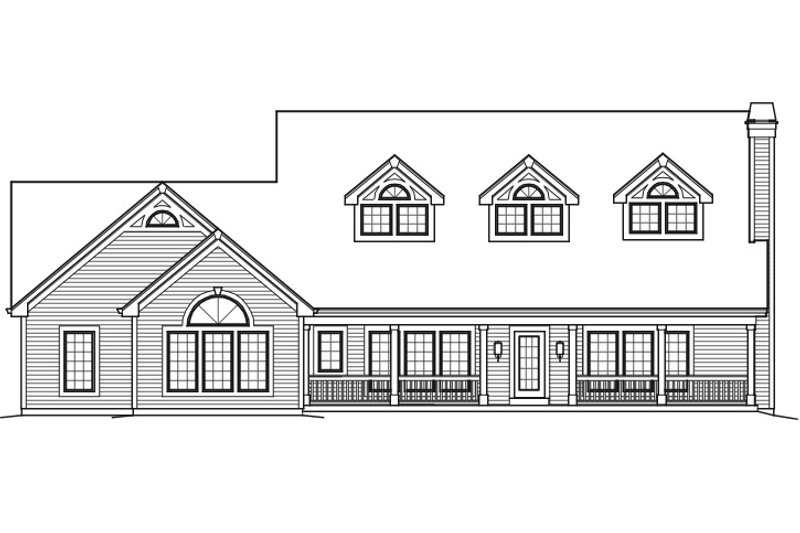 Home Plan - 3300 square foot 5 bedroom country plan with apartment