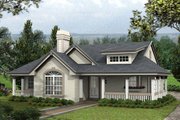 Country Style House Plan - 2 Beds 2 Baths 1316 Sq/Ft Plan #57-338 