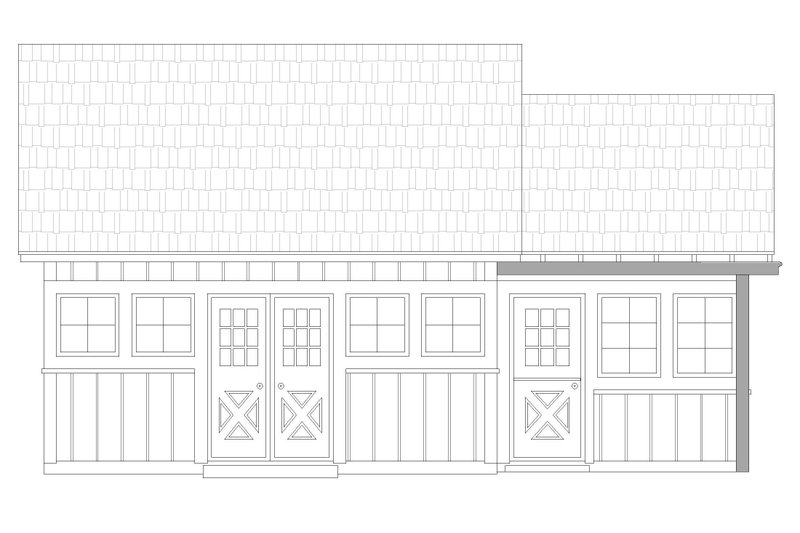Dream House Plan - Exterior - Front Elevation 3 for Cabin House Plan #932-219, 0 bath