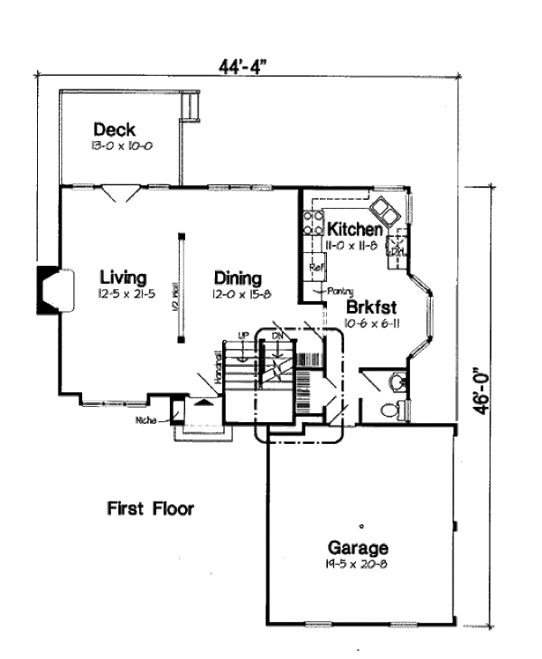 Modern Floor Plan - Main Floor Plan #312-609