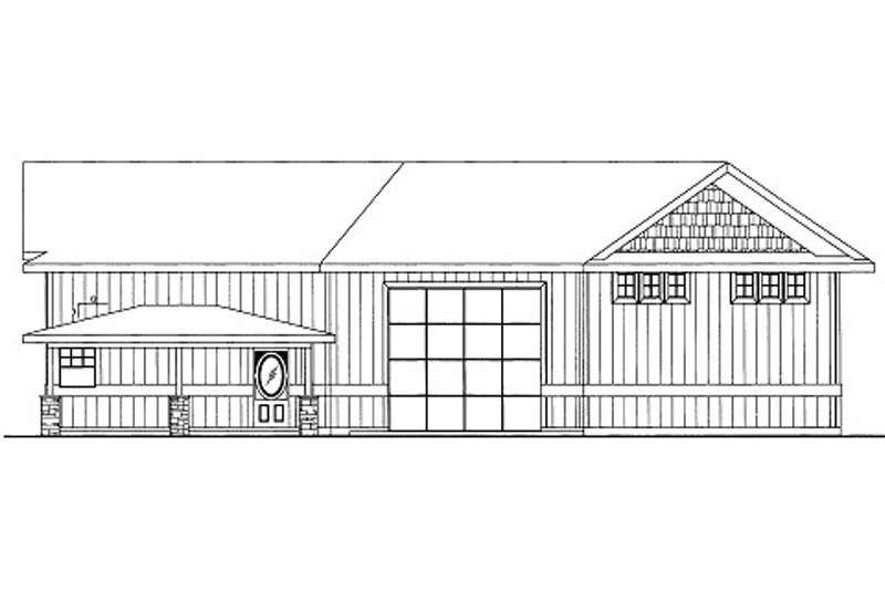 House Blueprint - Bungalow Exterior - Front Elevation Plan #117-681