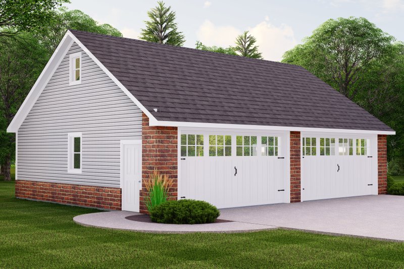Architectural House Design - Craftsman Exterior - Front Elevation Plan #1064-90