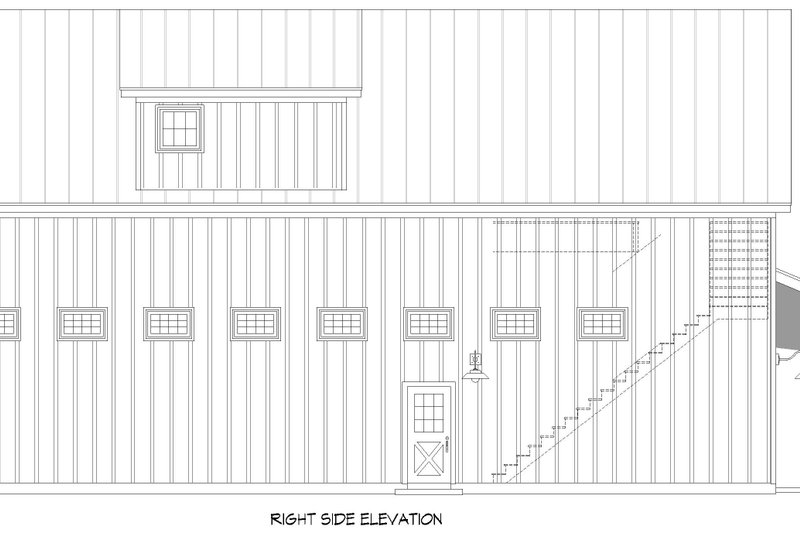 House Blueprint - Exterior - Other Elevation 1 for Southern House Plan #932-1286 - 2 bed, 2.5 bath