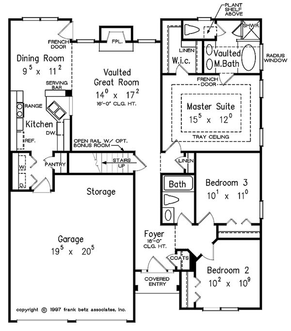 Home Plan - Traditional Floor Plan - Main Floor Plan #927-35