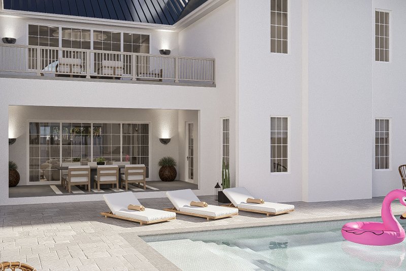 House Blueprint - Exterior - Outdoor Living 3 for Beach House Plan #455-768 - 6 bed, 6.5 bath
