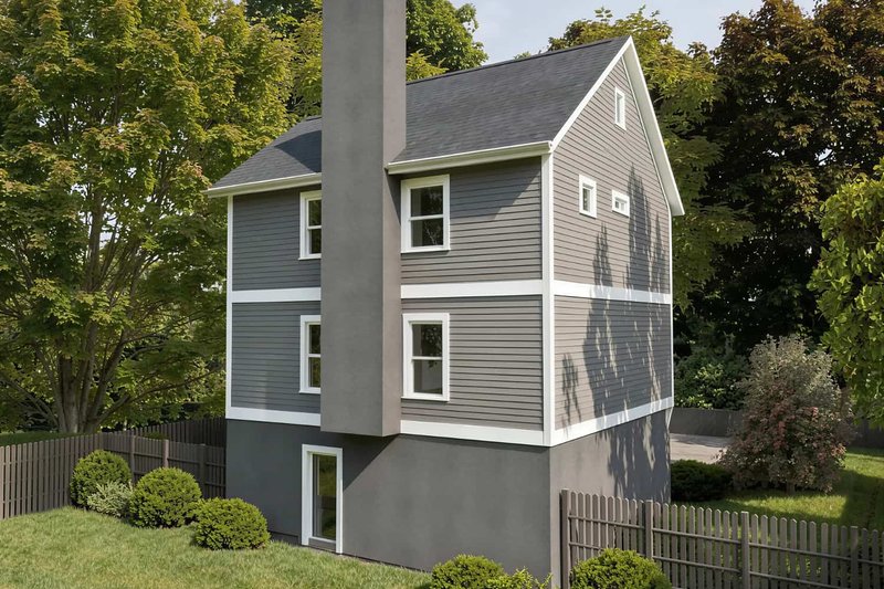 Dream House Plan - Exterior - Rear Elevation for Traditional House Plan #79-145 - 2 bed, 3 bath