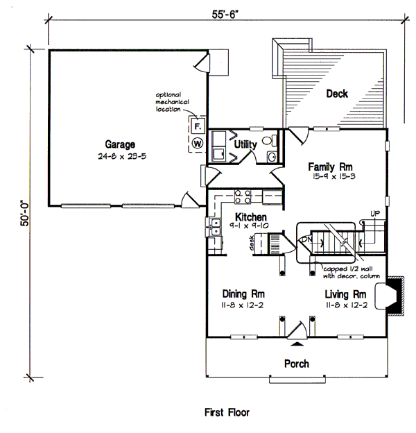 Victorian Floor Plan - Main Floor Plan #312-612