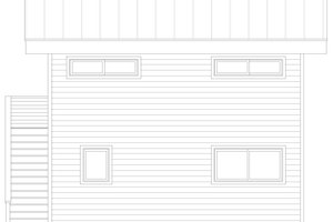 Exterior - Rear Elevation for Southern House Plan #932-1294 - 3 bed, 2 bath