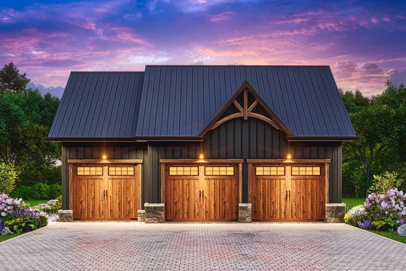 House Plan Design - Exterior - Front Elevation 4 for Craftsman House Plan #54-594 - 1 bed, 1 bath