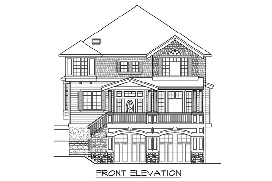 Exterior - Other Elevation for Traditional House Plan #132-140 - 3 bed, 2.5 bath