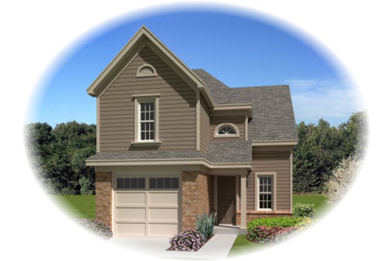 Exterior - Front Elevation 2 for Country House Plan #81-13847 - 3 bed, 2.5 bath