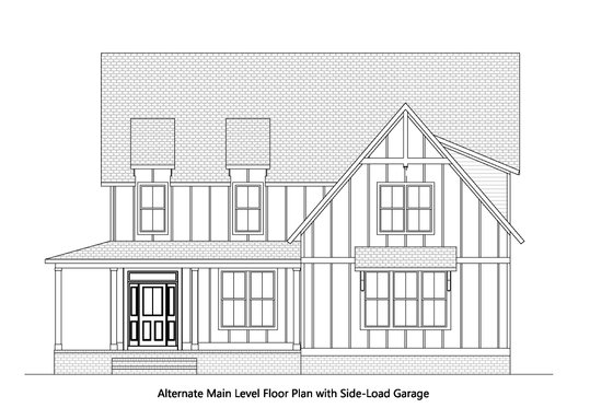 Exterior - Front Elevation 6 for Country House Plan #1080-3 - 4 bed, 3.5 bath