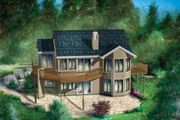 Country Style House Plan - 1 Beds 1 Baths 1050 Sq/Ft Plan #25-4406 