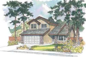 Exterior - Front Elevation Plan #124-471