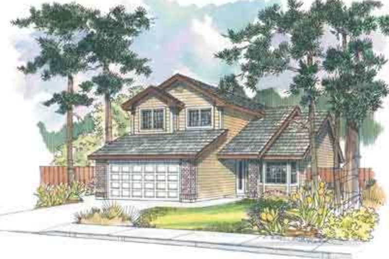 Architectural House Design - Exterior - Front Elevation Plan #124-471