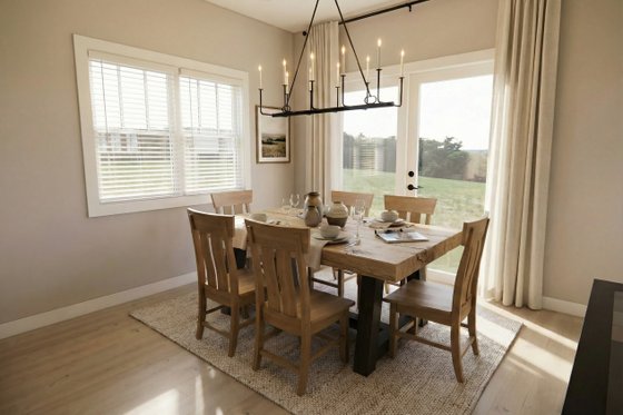Interior - Dining Room 1 for Farmhouse House Plan #51-1518 - 4 bed, 2.5 bath