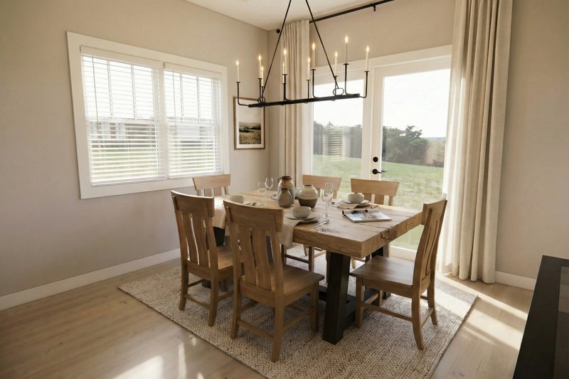 House Design - Interior - Dining Room 1 for Farmhouse House Plan #51-1518 - 4 bed, 2.5 bath