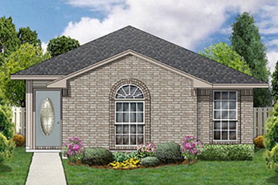 Exterior - Front Elevation for Traditional House Plan #84-304 - 3 bed, 2 bath
