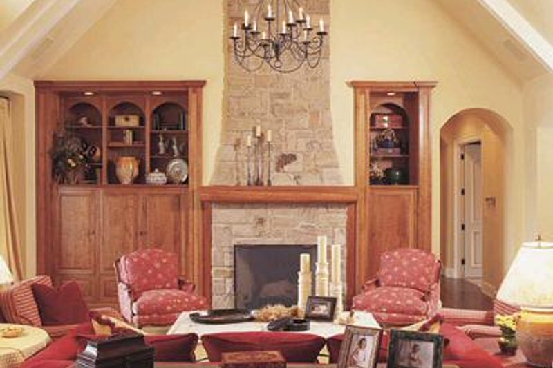 Home Plan - Interior - Family Room for European House Plan #48-120 - 3 bed, 3.5 bath