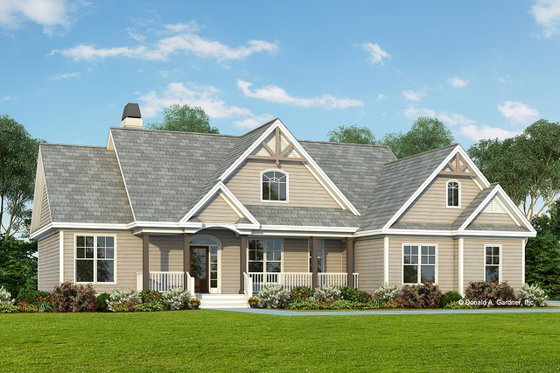 Exterior - Front Elevation 4 for Craftsman House Plan #929-307 - 3 bed, 2 bath