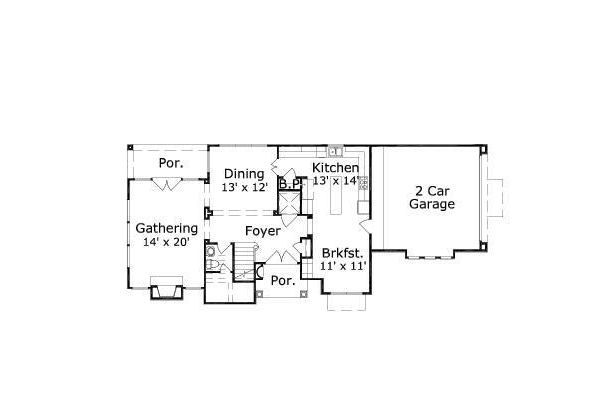 European Floor Plan - Main Floor Plan #411-647