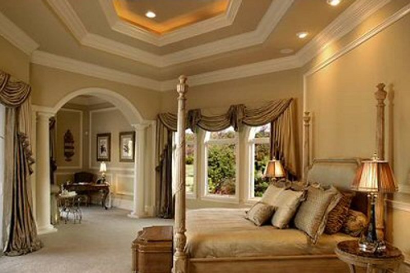 House Plan Design - Interior - Master Bedroom for Mediterranean House Plan #27-216 - 5 bed, 5.5 bath