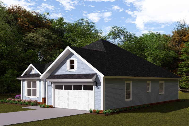 Dream House Plan - Exterior - Other Elevation for Ranch House Plan #513-2173 - 3 bed, 2.5 bath