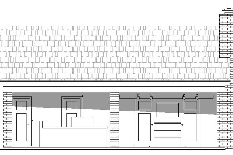 Architectural House Design - Exterior - Front Elevation 3 for Country House Plan #932-135, 0.5 bath