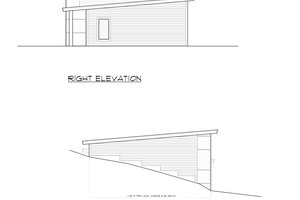Exterior - Other Elevation 3 for Traditional House Plan #1066-99, 1 bath