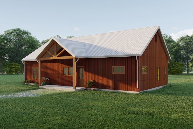 Dream House Plan - Exterior - Other Elevation for Farmhouse House Plan #1092-14 - 3 bed, 2 bath