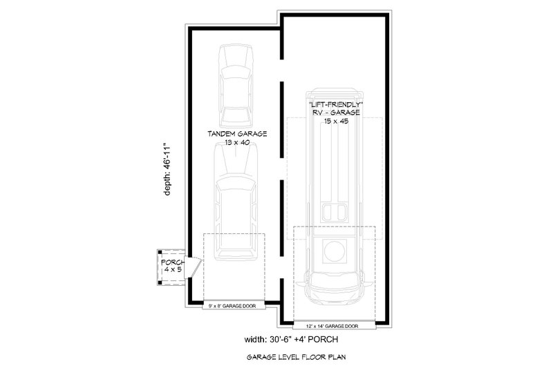 House Plan Design - Floor Plan - Main Floor for Country House Plan #932-265, 0 bath