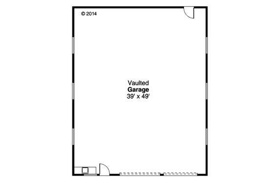 Floor Plan - Main Floor for Traditional House Plan #124-1070, 0 bath