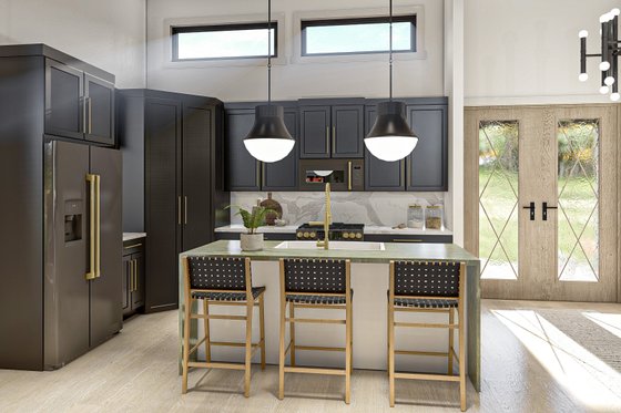 Interior - Kitchen for Barndominium House Plan #455-261 - 2 bed, 2 bath