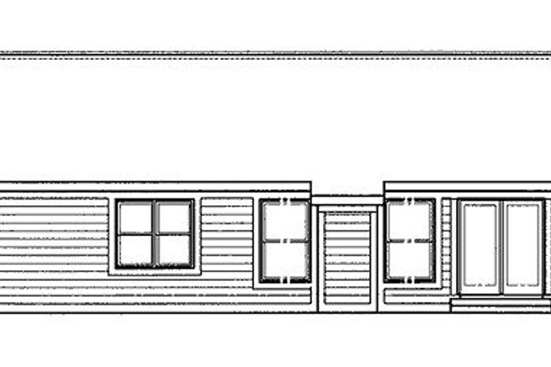 Home Plan - Exterior - Rear Elevation for Traditional House Plan #320-410 - 3 bed, 2 bath