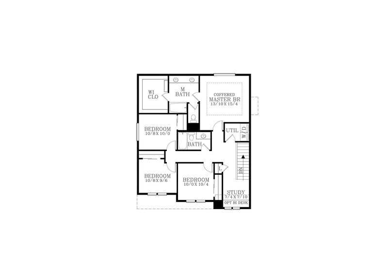 House Plan Design - Floor Plan - Upper Floor for Craftsman House Plan #53-767 - 4 bed, 2.5 bath