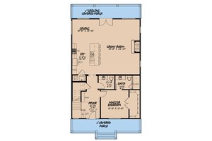 Floor Plan - Main Floor for Craftsman House Plan #923-163 - 5 bed, 3.5 bath