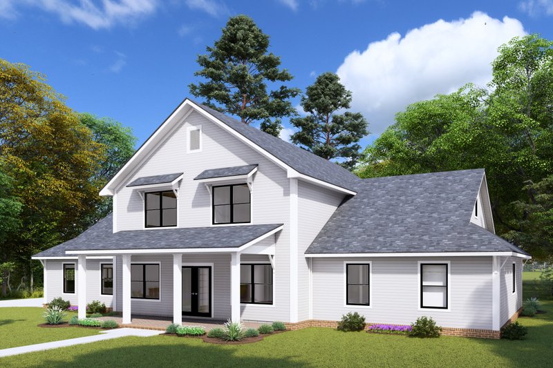 House Design - Exterior - Other Elevation for Farmhouse House Plan #513-2260 - 4 bed, 3.5 bath
