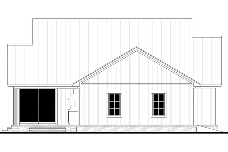 House Plan Design - Exterior - Rear Elevation for Farmhouse House Plan #430-404 - 3 bed, 2.5 bath