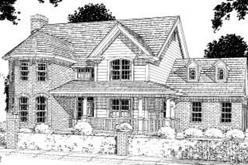 Dream House Plan - Traditional Exterior - Front Elevation Plan #20-310