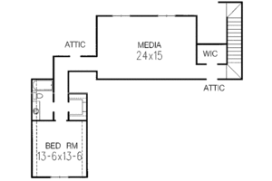 Floor Plan - Other Floor for Mediterranean House Plan #15-248 - 3 bed, 2 bath
